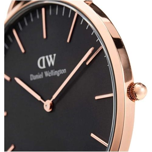 Daniel Wellington Classic Cornwall Black  Rose Watch