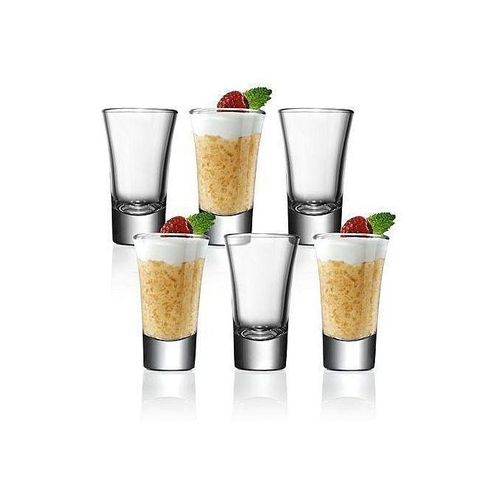 6 Pieces Of Heavy Base Shot Glasses - Colorless