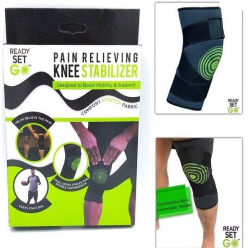 Ready Set Go Adjustable Knee Stabilizer, -Black