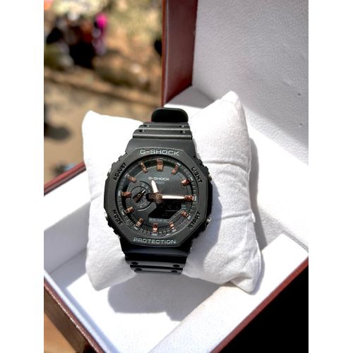 G-Shock Fashion Unisex Quartz Watch, Analog-Digital Display-Black