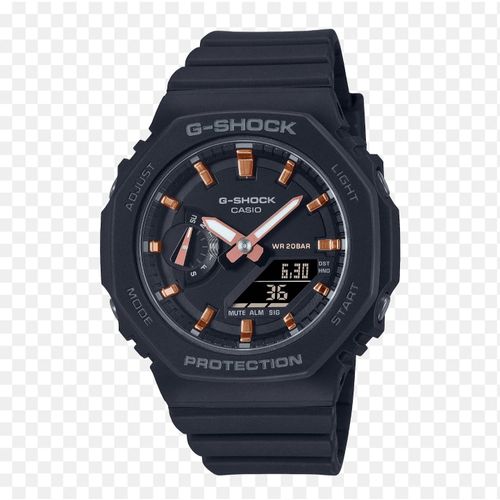 G-Shock Fashion Unisex Quartz Watch, Analog-Digital Display-Black