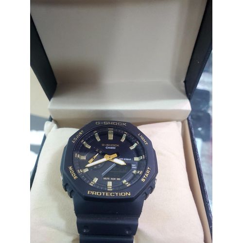 G-Shock Fashion Unisex Quartz Watch, Analog-Digital Display-Black