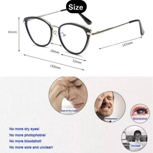Photochromic Computer Glasses Frames Anti Blue Rays Radiation Men Women Square Eye PC Glasses Frames Unisex Optical Print Glasses