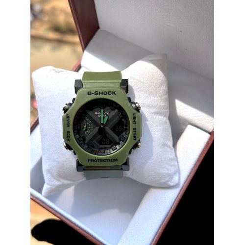 G-Shock Fashion Unisex Quartz Watch, Analog-Digital Display-Dark Green