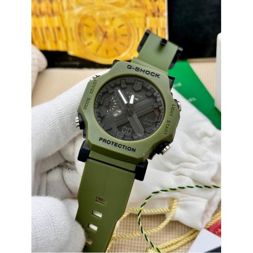 G-Shock Fashion Unisex Quartz Watch, Analog-Digital Display-Dark Green