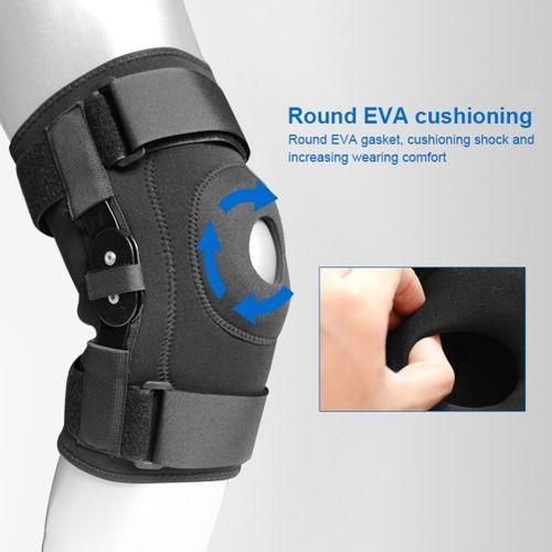 Hinged Knee Brace Support Side Patella Stabilizers With Strap Sports Knee Protective Pads For Knee Protection and Pain Relief Hinged Knee Stabilizer