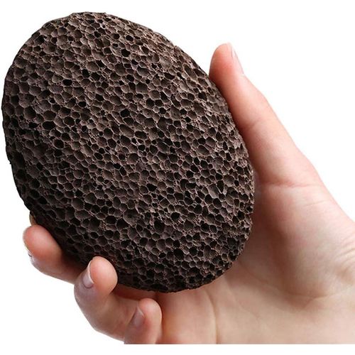 Natural Pumice Stone, Foot Scrubber, Dry Dead Skin Remover - Brown