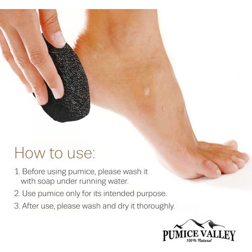 Natural Pumice Stone, Foot Scrubber, Dry Dead Skin Remover - Brown