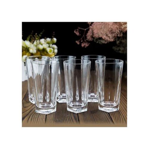 6 Drinking Glasses And 1 Glass Jug-Transparent