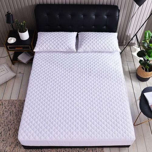 Waterproof Mattress Protector Full-Fitted 6 By 6 - White