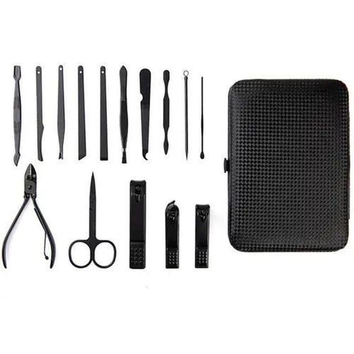Stainless Manicure & Pedicure Nail Clipper Set - 15 Piece