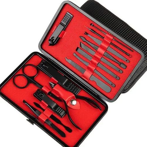 Stainless Manicure & Pedicure Nail Clipper Set - 15 Piece