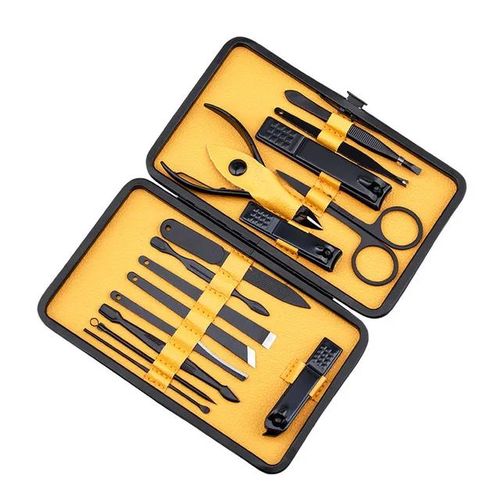 Stainless Manicure & Pedicure Nail Clipper Set - 15 Piece