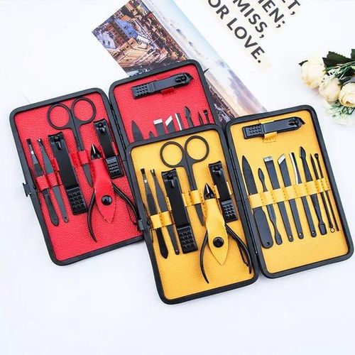 Stainless Manicure & Pedicure Nail Clipper Set - 15 Piece
