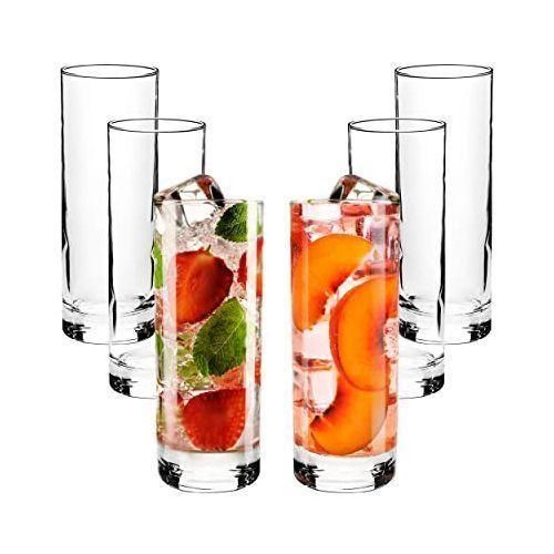 6 High Quality Transparent Juice Glasses