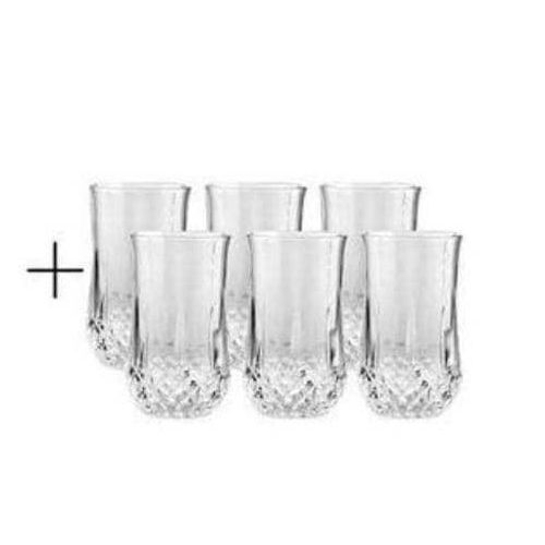 Elegant Crystal Clear Drinking Glasses - Set of 3