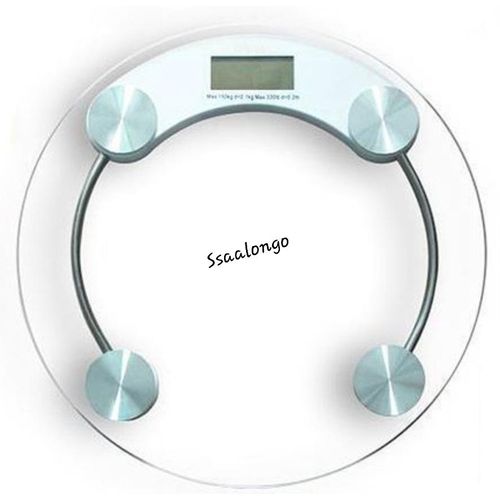 Digital Glass Bathroom Personal Weighing Scale - Clear