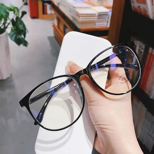 Anti-blue light glasses men and women flat light mirror blue light computer retro glasses frame round frame spot