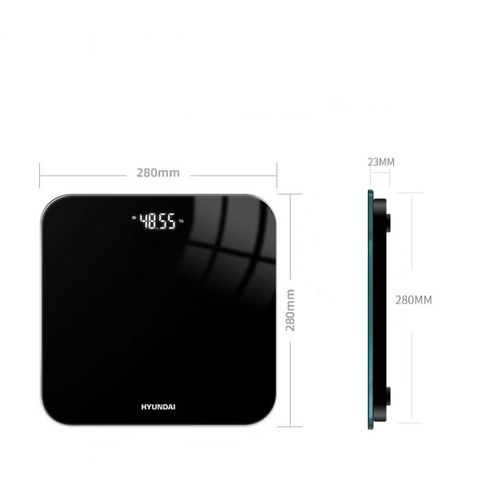 Hyundai Digital Rechargeable Weighing Scale - Black