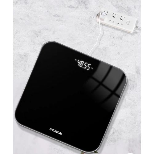 Hyundai Digital Rechargeable Weighing Scale - Black