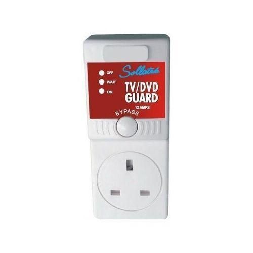 Sollatek 3A Voltage Protection TV Guard Adaptor - White