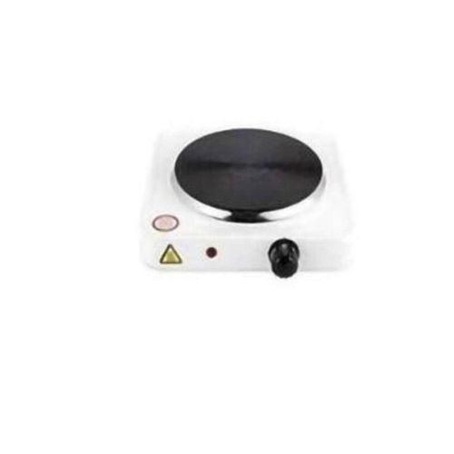 Single Solid Electric Hotplate 1000W - Black & White