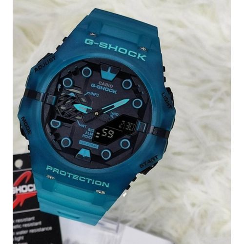 G-Shock Fashion Unisex Quartz Watch, Analog-Digital Display-Blue