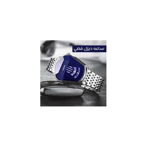 Diesel Crystal Glass Watch-Silver