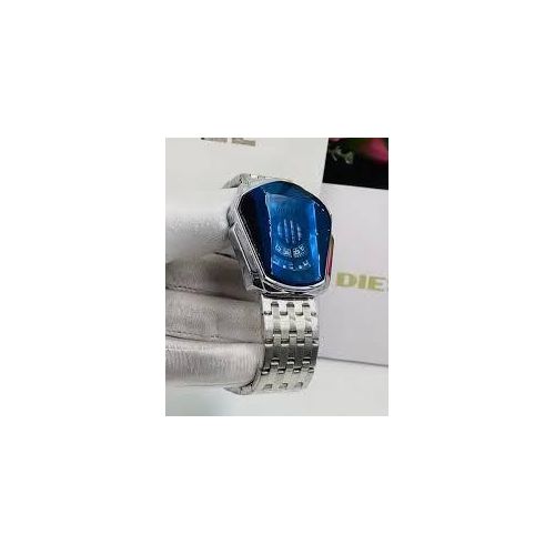 Diesel Crystal Glass Watch-Silver