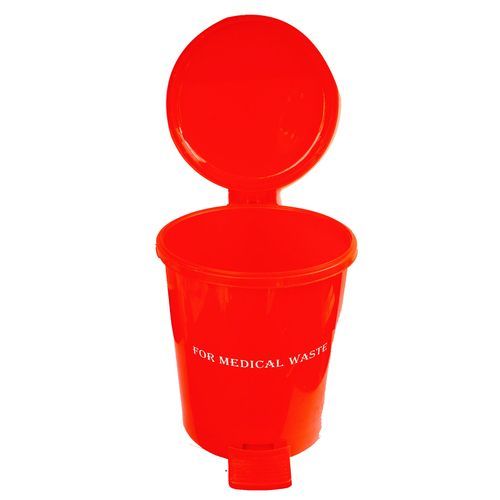 Waste Bin with Pedal, 12 Litres - Red