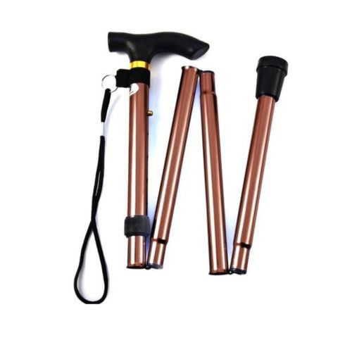 Genuine Foldable Walking Stick-Brown Colour