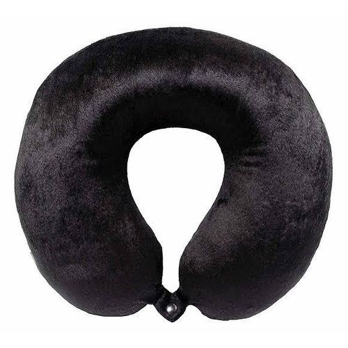 U-Shaped Travel Car Flight Super Soft Plush Fabric Support Headrest Nursing Cushion-C06-Blue