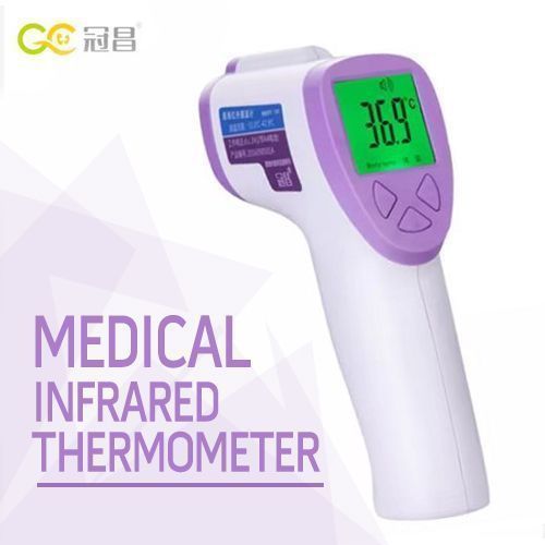 Medical Infrared Thermometer Temperature Gun - White, Purple