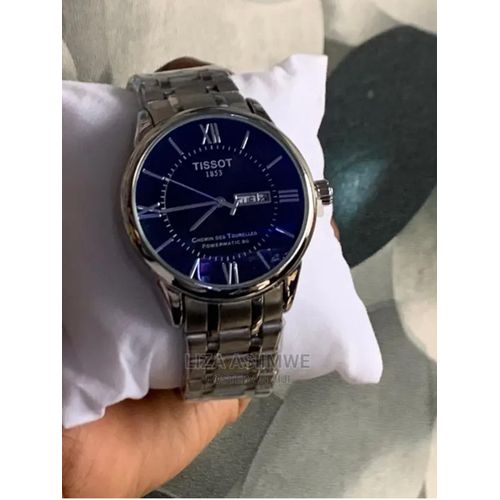 Tissot Men's T0994071105800 Chemin Des Tourelles Powermatic 80 Analog Display Swiss Automatic -Silver Tone Watch