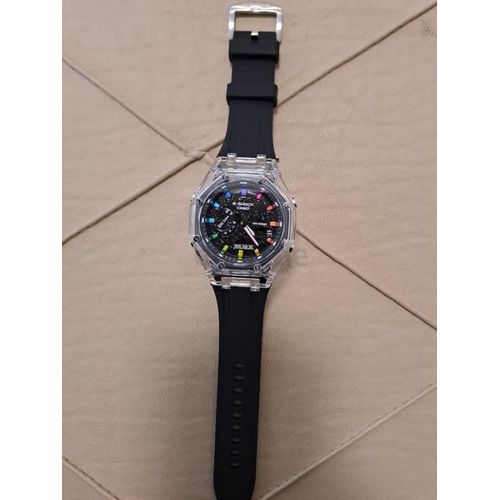 G-Shock Fashion Unisex Quartz Watch, Analog-Digital Display-Black
