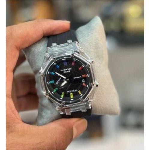 G-Shock Fashion Unisex Quartz Watch, Analog-Digital Display-Black
