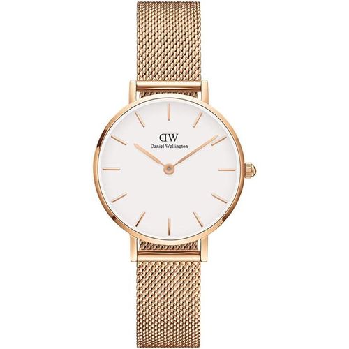 Daniel Wellington Petite Melrose Rose Gold Watch 28mm Mesh For Women-Gold