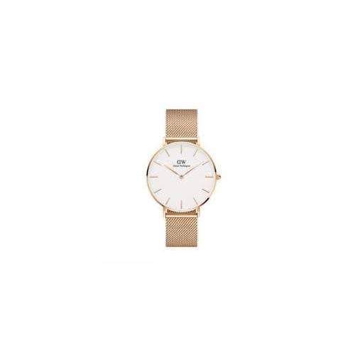 Daniel Wellington Petite Melrose Rose Gold Watch 28mm Mesh For Women-Gold