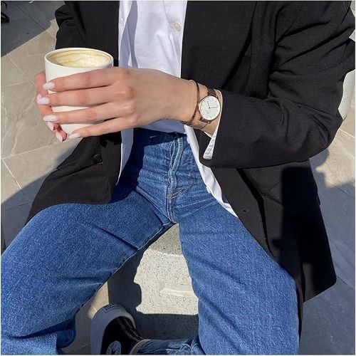 Daniel Wellington Petite Melrose Rose Gold Watch 28mm Mesh For Women-Gold