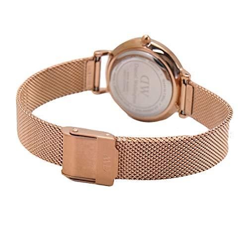 Daniel Wellington Petite Melrose Rose Gold Watch 28mm Mesh For Women-Gold