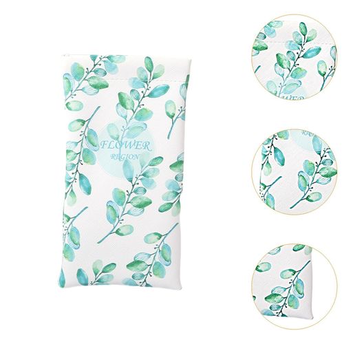2 Glasses Storage Bag Travel PU Leather  Top
