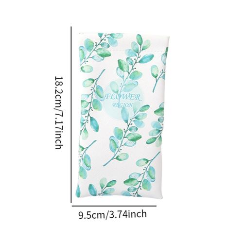 2 Glasses Storage Bag Travel PU Leather  Top