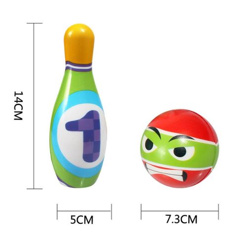 12pcs Kids Colorful Bowling Set, Toddlers Educational