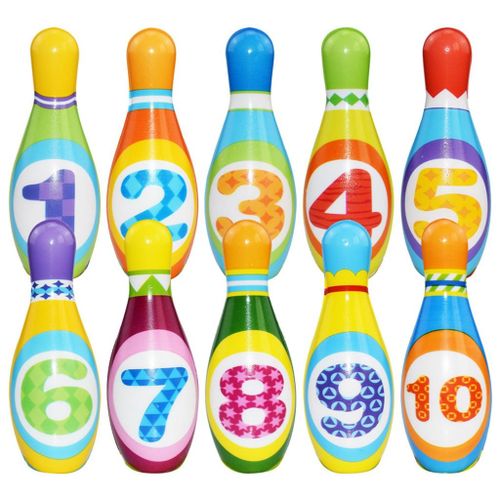 12pcs Kids Colorful Bowling Set, Toddlers Educational