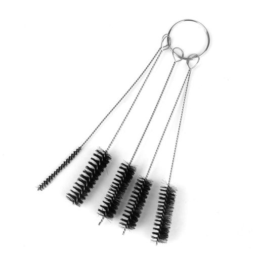 5 SIZES Tattoo Machine Cleaning Brushes Ink Supply Grip Tube Gun Tip
