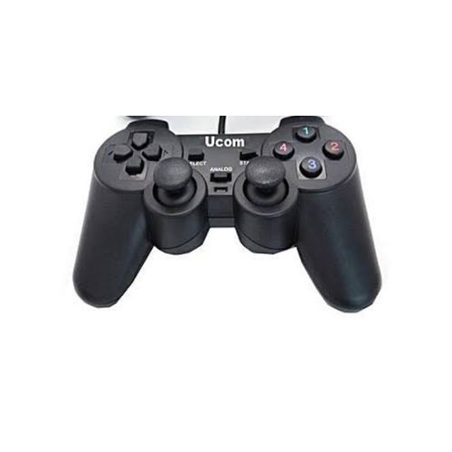 Genuine USB Vibration Shock PC Computer / Laptop Game Pad - Black