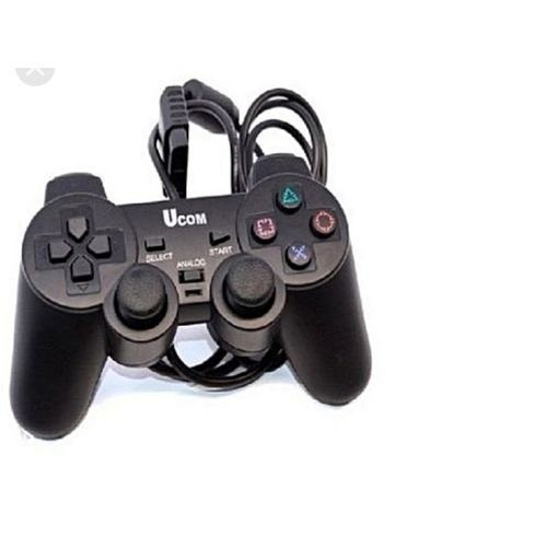 Genuine USB Vibration Shock PC Computer / Laptop Game Pad - Black