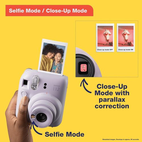 Fuji Instax mini 12 instant camera - pastel blue