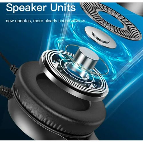 Yesido RGB Light Professional Gaming Headset  With Metal Earing-Black