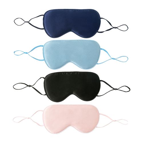 Sleeping Eye Mask Portable Lightweight Soft Blindfold for Nap Black